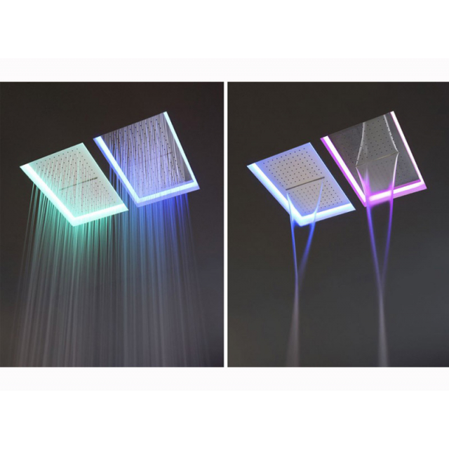 Antonio Lupi Meteo METEO2C Pomme de douche encastrée au plafond avec LED | Edilceramdesign